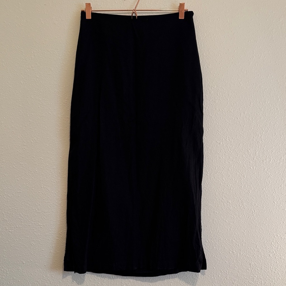 GAP Black Midi Skirt with Elastic Waist